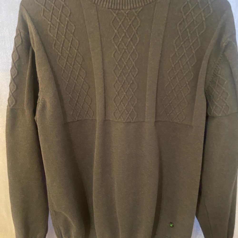 Vintage Men's Gray Classic Knit Crewneck Sweater By Blackberty- Size Large
